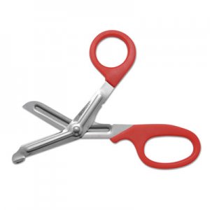 Westcott Stainless Steel Office Snips, 7" Long, 1.75" Cut Length, Red Offset Handle ACM10098 10098