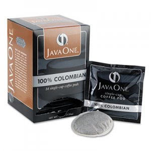 Java One Coffee Pods, Colombian Supremo, Single Cup, 14/Box JAV30200 39830206141