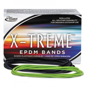 Alliance X-Treme Rubber Bands, Size 117B, 0.08" Gauge, Lime Green, 1 lb Box, 200/Box ALL02005 02005
