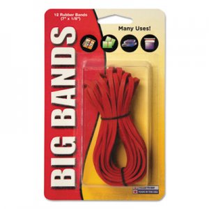 Alliance Big Bands Rubber Bands, Size 117B, 0.06" Gauge, Red, 12/Pack ALL00700 00700