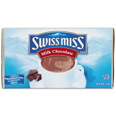 Swiss Miss Hot Cocoa Mix, Regular, 50 Packets/Box 55280 SWM55280