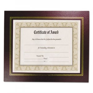 NuDell Leatherette Document Frame, 8-1/2 x 11, Burgundy, Pack of Two NUD21200 21200