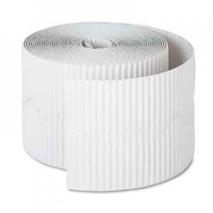 Pacon Bordette Decorative Border, 2 1/4" x 50' Roll, White PAC37016 37016