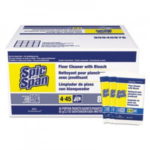 Spic and Span Bleach Floor Cleaner Packets, 2.2oz Packets, 45/Carton PGC02010 02010