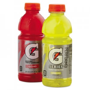 Gatorade G-Series Perform 02 Thirst Quencher Fruit Punch, 20 oz Bottle, 24/Carton QKR28667 30004