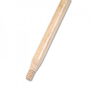 Boardwalk Heavy-Duty Threaded End Lacquered Hardwood Broom Handle, 1 1/8" Dia. x 60 Long BWK137