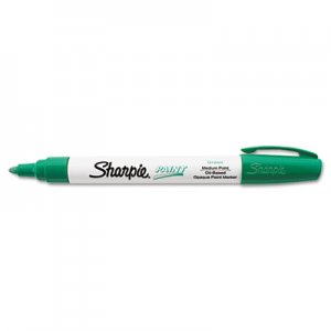 Sharpie Permanent Paint Marker, Medium Bullet Tip, Green SAN35552 35552