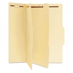 Universal Six-Section Classification Folders, 2 Dividers, Legal Size, Manila, 15/Box UNV10310