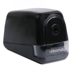 Universal Electric Pencil Sharpener, AC-Powered, 3.13" x 5.75" x 4", Black UNV30010