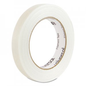 Universal 120# Utility Grade Filament Tape, 3" Core, 18 mm x 54.8 m, Clear UNV30018