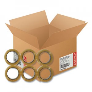 Universal Heavy-Duty Box Sealing Tape, 3" Core, 1.88" x 54.6 yds, Clear, 36/Box UNV99000