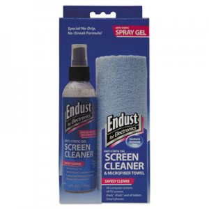 Endust for Electronics LCD/Plasma Cleaning Gel Spray, 6 oz, Pump Spray w/Microfiber Cloth END12275 12275