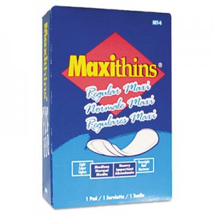 HOSPECO Maxithins Vended Sanitary Napkins, 100/Carton HOSMT4FS MT4FS