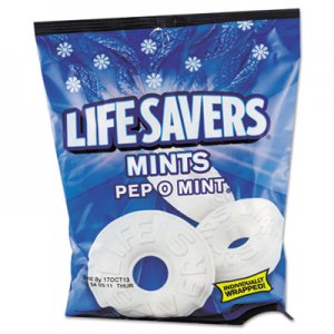 LifeSavers Hard Candy Mints, Pep-O-Mint, Individually Wrapped, 6.25 oz Bag LFS88503 NFG08503