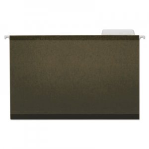 Universal Deluxe Reinforced Recycled Hanging File Folders, Legal Size, 1/3-Cut Tab, Standard Green, 25/Box UNV24213