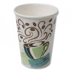 Dixie Hot Cups, Paper, 12oz, Coffee Dreams Design, 50/Pack DXE5342CDPK 5342CD