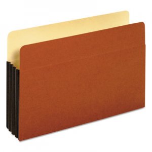 Pendaflex File Pocket w/ Tyvek, 3.5" Expansion, Legal Size, Redrope, 10/Box PFX64264 64264