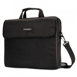 Kensington 15.6" Laptop Sleeve, Padded Interior, Inside/Outside Pockets, Black KMW62562 K62562USB