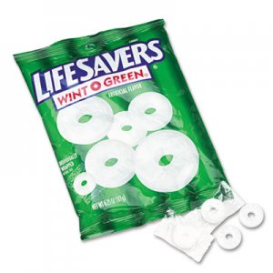 LifeSavers Hard Candy Mints, Wint-O-Green, Individually Wrapped, 6.25 oz Bag LFS88504 NFG885041