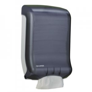 San Jamar Ultrafold Multifold/C-Fold Towel Dispenser, Classic, 11.75 x 6.25 x 18, Black Pearl SJMT1700TBK T1700TBK