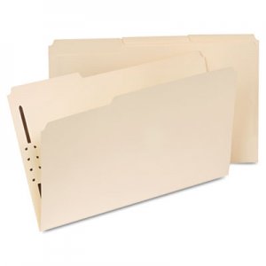 Universal Reinforced Top Tab Folders with One Fastener, 1/3-Cut Tabs, Legal Size, Manila, 50/Box UNV13510