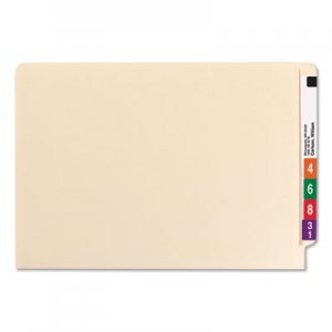 Universal Reinforced End Tab File Folders with Two Fasteners, Straight Tab, Legal Size, Manila, 50/Box UNV13220