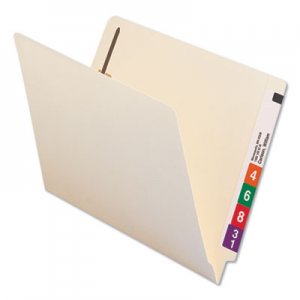 Universal Reinforced End Tab File Folders with Two Fasteners, Straight Tab, Letter Size, Manila, 50/Box UNV13120