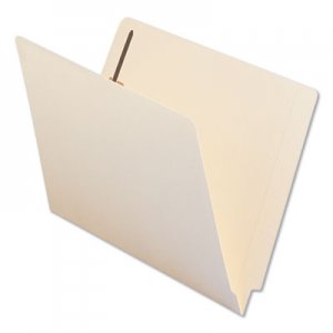 Universal Reinforced End Tab File Folders with One Fastener, Straight Tab, Letter Size, Manila, 50/Box UNV13110