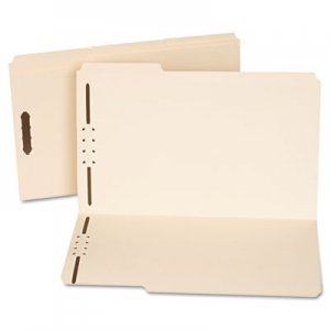 Universal Reinforced Top Tab Folders with Two Fasteners, 1/3-Cut Tabs, Legal Size, Manila, 50/Box UNV13520