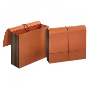 Universal Extra Wide Expanding Wallets, 5.25" Expansion, 1 Section, Letter Size, Redrope UNV13090