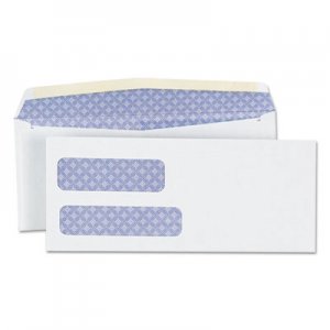 Universal Double Window Business Envelope, #9, Blade Flap, Gummed Closure, 3.88 x 8.88, White, 500/Box UNV36301