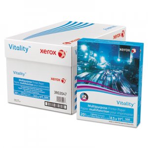 Xerox Vitality Multipurpose Printer Paper, 8 1/2 x 11, White, 500 Sheets/RM XER3R02047RM 3R02047RM
