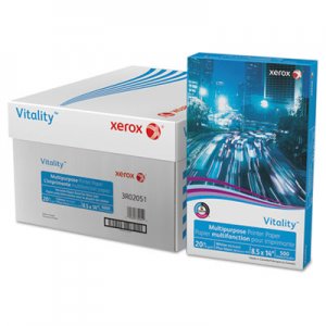 Xerox Vitality Multipurpose Printer Paper, 8 1/2 x 14, White, 5,000 Sheets/CT XER3R02051CT 3R02051CT
