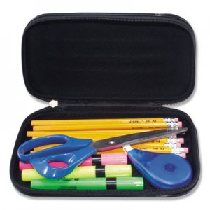 Innovative Storage Designs Large Soft-Sided Pencil Case, Fabric with Zipper Closure, Black AVT67000 67000
