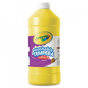 Crayola Artista II Washable Tempera Paint, Yellow, 32 oz CYO543132034 543132034