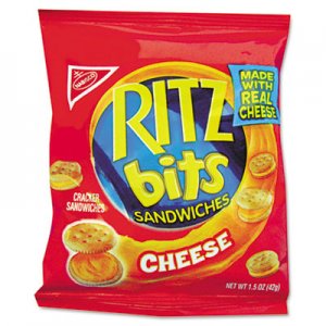 Nabisco Ritz Bits, Cheese, 1.5 oz Packs, 60/Carton RTZ06834 KRF06834