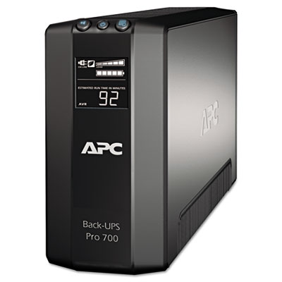 APC Back-UPS Pro 700 Battery Backup System, 700 VA, 6 Outlets, 355 J BR700G APWBR700G