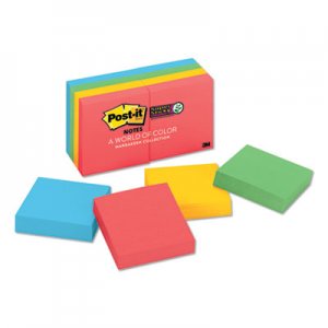 Post-it Notes Super Sticky Pads in Marrakesh Colors, 2 x 2, 90-Sheet, 8/Pack MMM6228SSAN 622-8SSAN