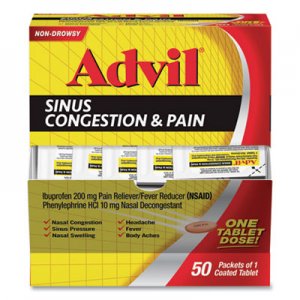 Advil Sinus Congestion and Pain Relief, 50/Box PFYBXAVSCP50BX BXAVSCP50BX