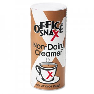 Office Snax Reclosable Canister of Powder Non-Dairy Creamer, 12oz, 24/Carton OFX00020CT 0020CT