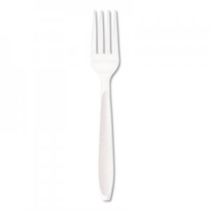 Dart Impress Heavyweight Full-Length Polystyrene Cutlery, Fork, White, 1000/Carton SCCHSWF0007 HSWF-0007
