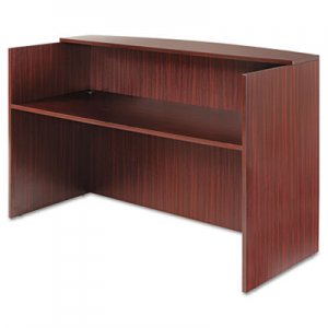 Alera Valencia Series Reception Desk w/Counter,71w x 35 1/2d x 42 1/2h, Mahogany ALEVA327236MY