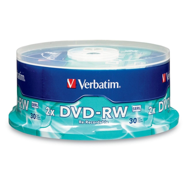 Verbatim DVD-RW 4.7GB 2x 30pk Spindle 95179