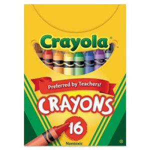 Crayola Classic Color Crayons, Tuck Box, 16 Colors CYO520016 520016