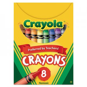 Crayola Classic Color Crayons, Tuck Box, 8 Colors CYO520008 520008