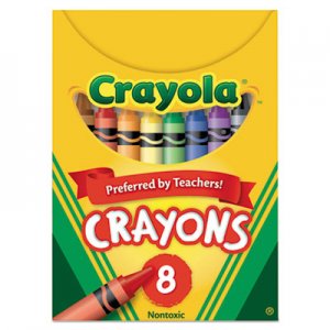 Crayola Classic Color Crayons, Tuck Box, 8 Colors CYO520008 520008