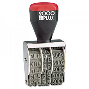 COSCO 2000PLUS Traditional Date Stamp, Six Years, 1 3/8 x 3/16" COS012731 012731