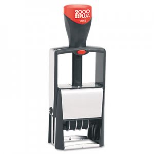 COSCO 2000PLUS Self-Inking Heavy-Duty Line Dater w/Microban, 1 1/4 x 5/8, Black COS011200 011200