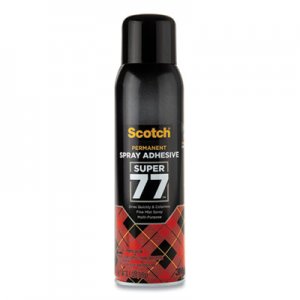 Scotch Super 77 Multipurpose Spray Adhesive, 13.57 oz, Dries Clear MMM77 7724