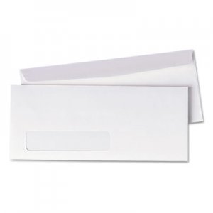 Quality Park Window Envelope, #10, Commercial Flap, Gummed Closure, 4.13 x 9.5, White, 500/Box QUA90120